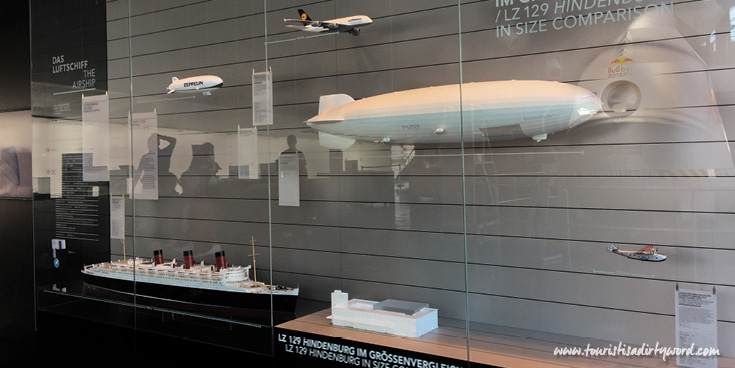 Size comparison to the LZ 129 Hindenburg Exhibit at the Zeppelin Museum in Friedrichshafen, Germany
