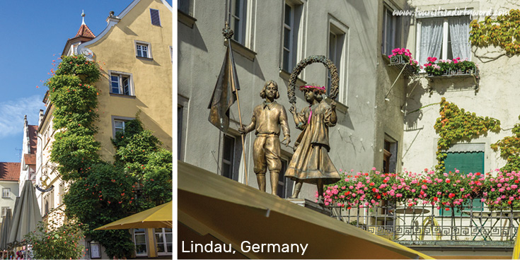 City Center, Maximilianstrasse of Lindau, Germany