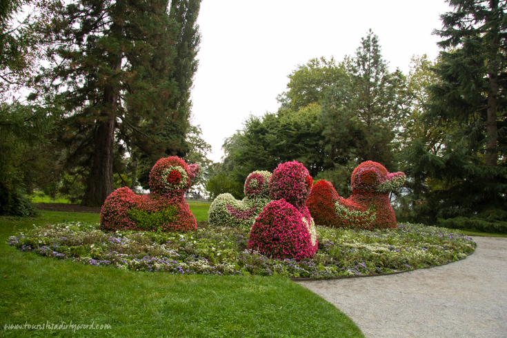 Duck Flower Sculptures on Mainau Island, Germany