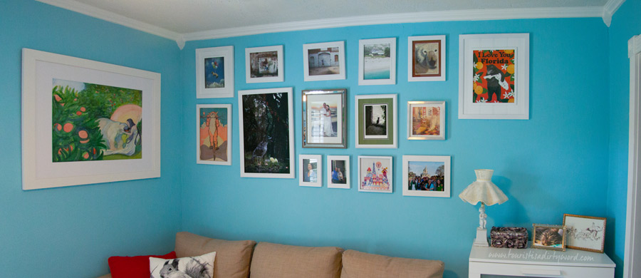 My Gallery Wall, after being inspired by the Old Masters Wall in the Staedel Museum, Frankfurt