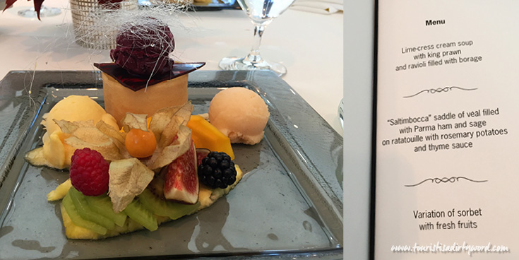 Lunch at the Christophorus Restaurant in the Porsche Museum Dessert