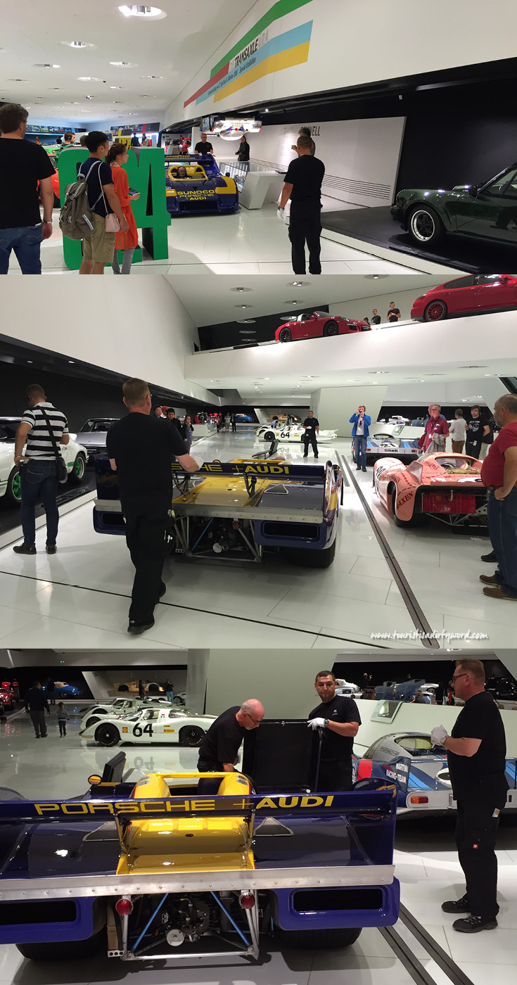 Porsche Museum Race Car Being Returned To Its Exhibit