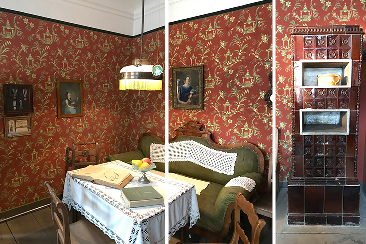 The formal dining room of the Bamberg Gardeners' and Vintners' House Museum