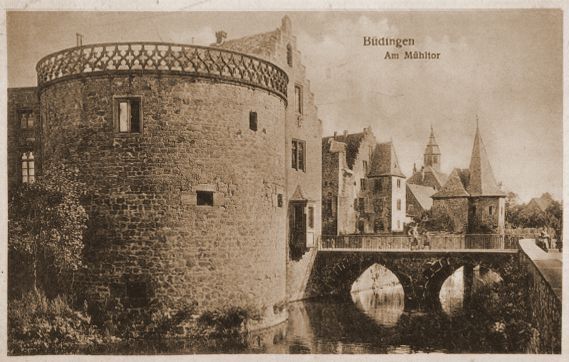 Vintage Büdingen am Mühltor Postcard