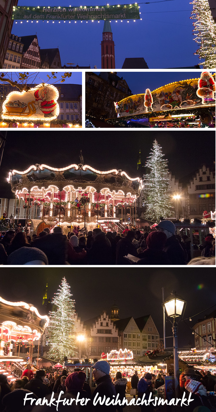 Frankfurter Weihnachtsmarkt Carousel, Römer, and Stalls