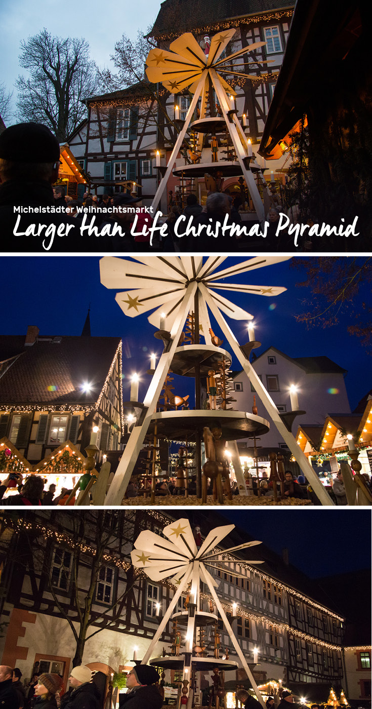 Michelstädter Weihnachtsmarkt boasts a Larger than Life Christmas Pyramid