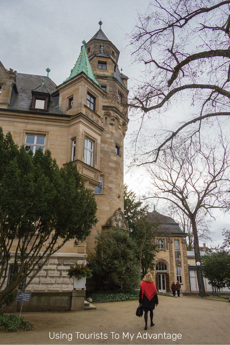 Using Tourists To My Advantage When Composing a Shot: Pop of Color & Size Comparison