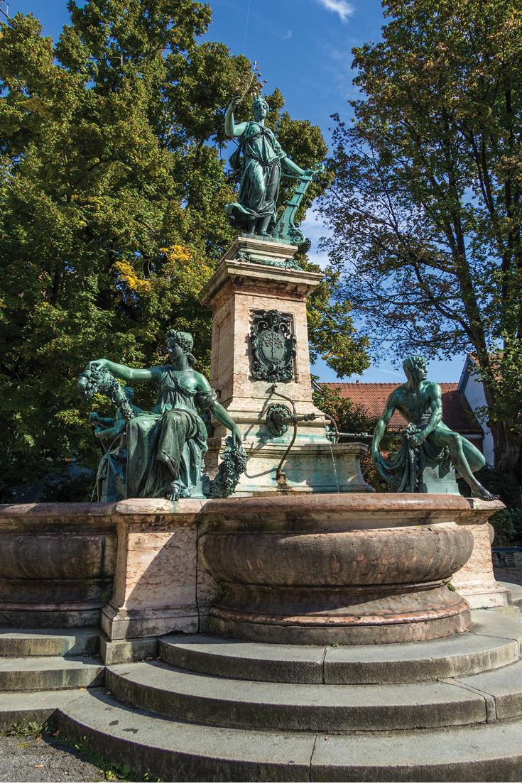 Fountain in Lindau, Germany
