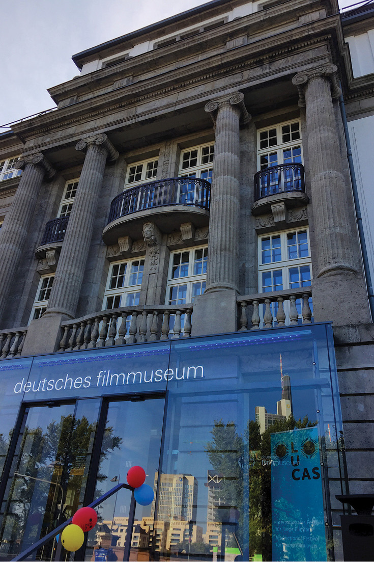 Exterior of the Frankfurt am Main Deutsches Filmmuseum 