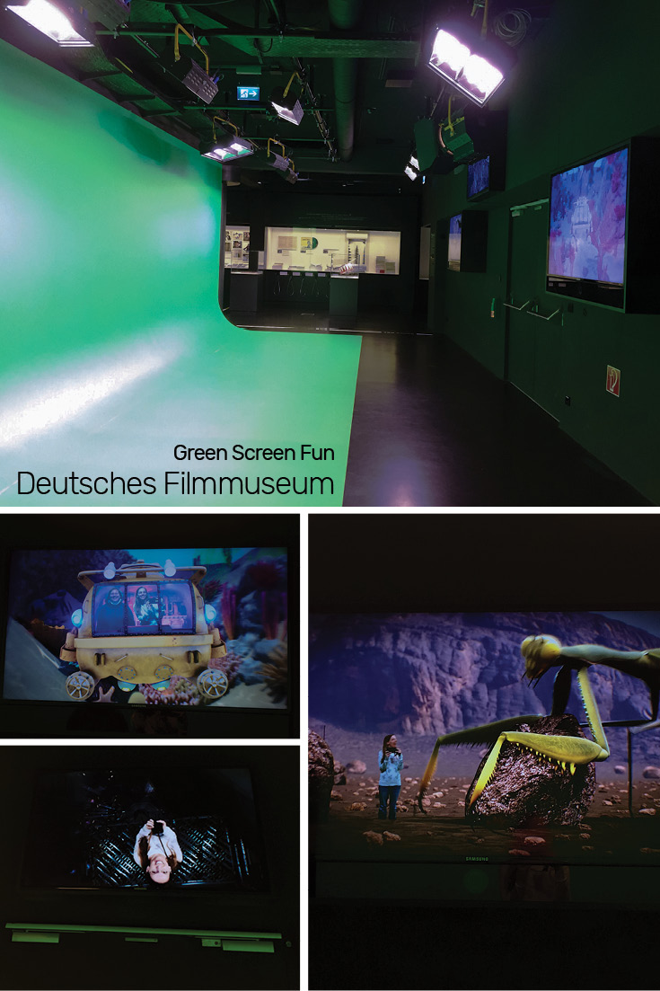 Green Screen Fun on the 2nd floor of the Frankfurt Deustches Filmmuseum