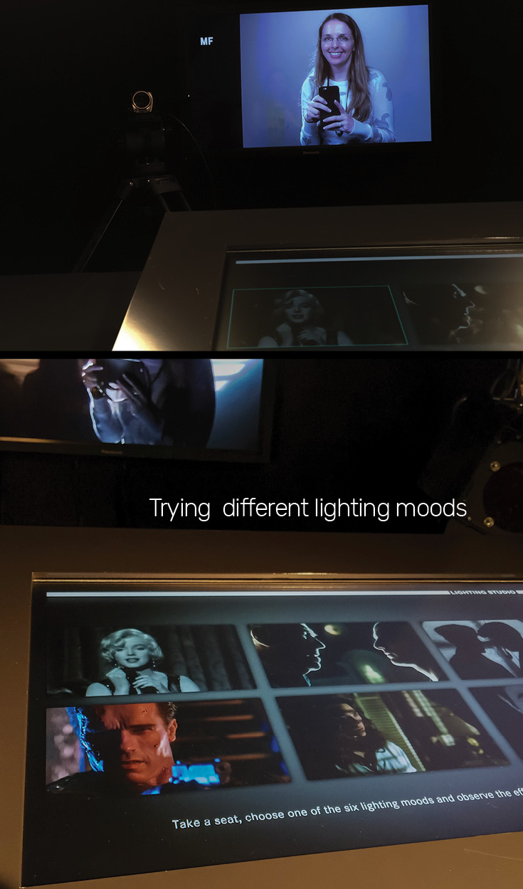Mood Lighting Interactive Station at the Frankfurt Deutsches Filmmuseum
