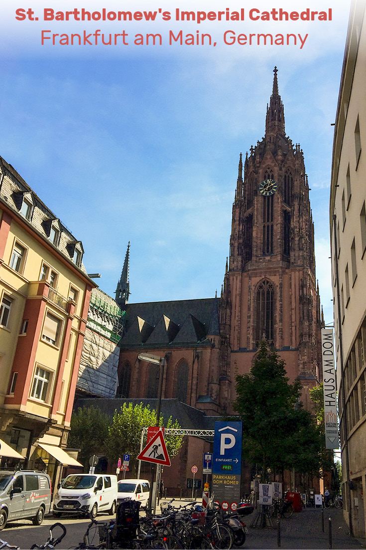 During reconstruction from the 1867 fire, the original 1415 plans by Madern Gerthener for a gothic spire atop the tower was finally brought to life. This Neo-Gothic tower is romantic and is a jewel on Frankfurt’s crown of a skyline. Nestled into the old part, you turn a street corner and it's a surprise.