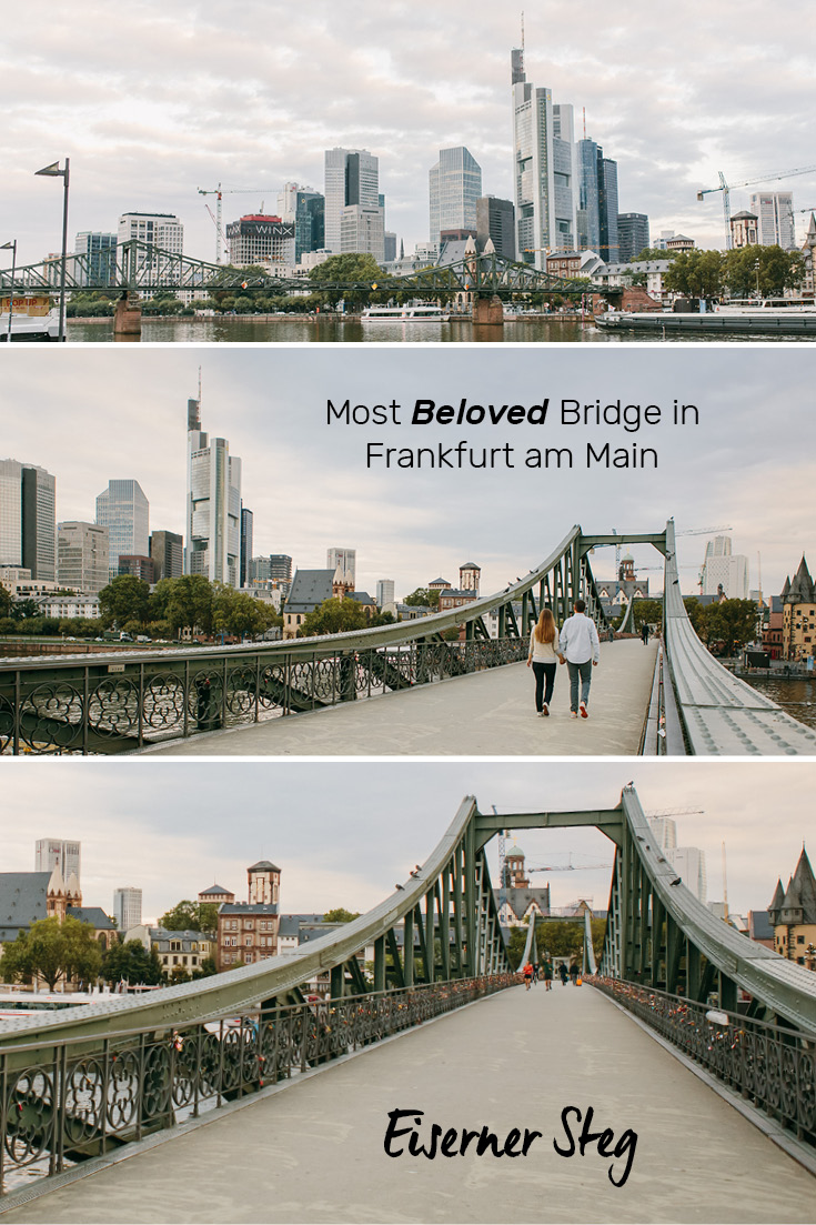The most beloved bridge in Frankfurt am Main, the Eiserner Steg! Its pedestrian only and offers a perfect view of the 'Mainhatten' skyline.