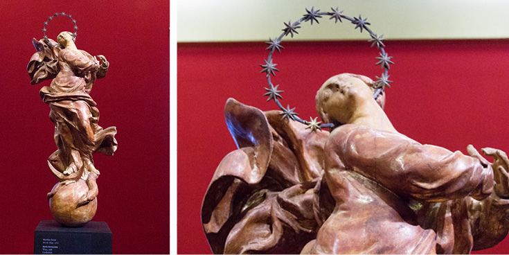 Maria Immaculata by Matthias Steinl at the Liebieghaus Skulpturensammlung, Frankfurt am Main, Germany