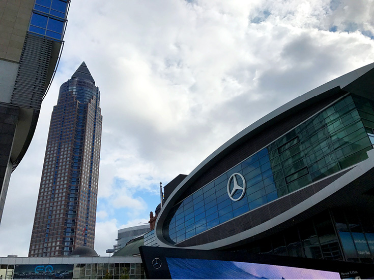 Messeturm, or Trade Fair Tower in Frankfurt am Main