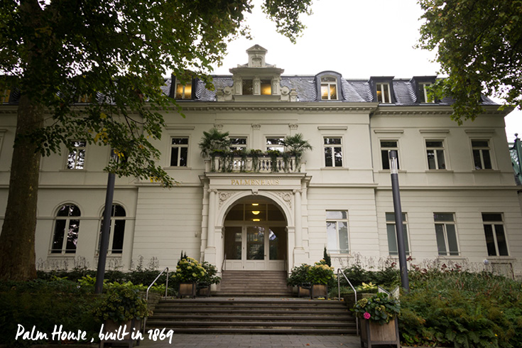 The Palm House was built in 1869, and is the centerpiece of the Frankfurt am Main Palmengarten