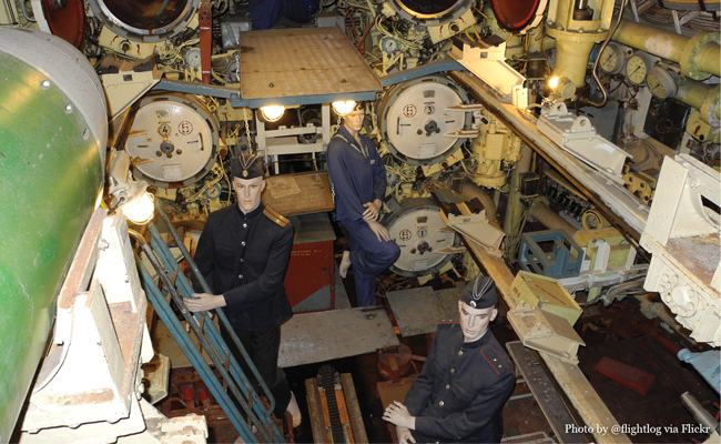 Inside the U-434, photo by user Flightlog via Flickr • Experience visiting the U-434 Submarine in Hamburg Germany