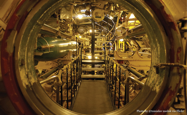 Inside U434 Photo by Flickr user tomislav medak • Experience visiting the U-434 Submarine in Hamburg Germany