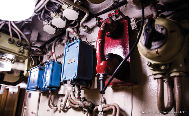 Red Telephone to the Kremelin Photo by Flickr User Tony Webster • Experience visiting the U-434 Submarine in Hamburg Germany