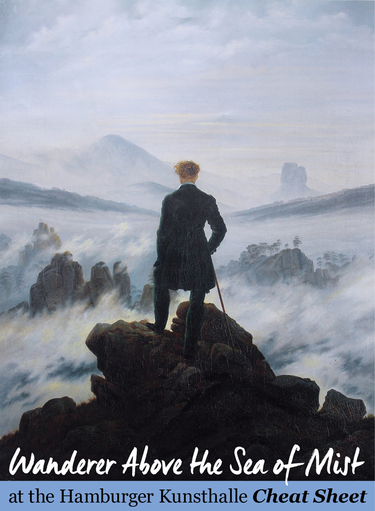 Wanderer Above the Sea of Mist at the Hamburger Kunsthalle Cheat Sheet