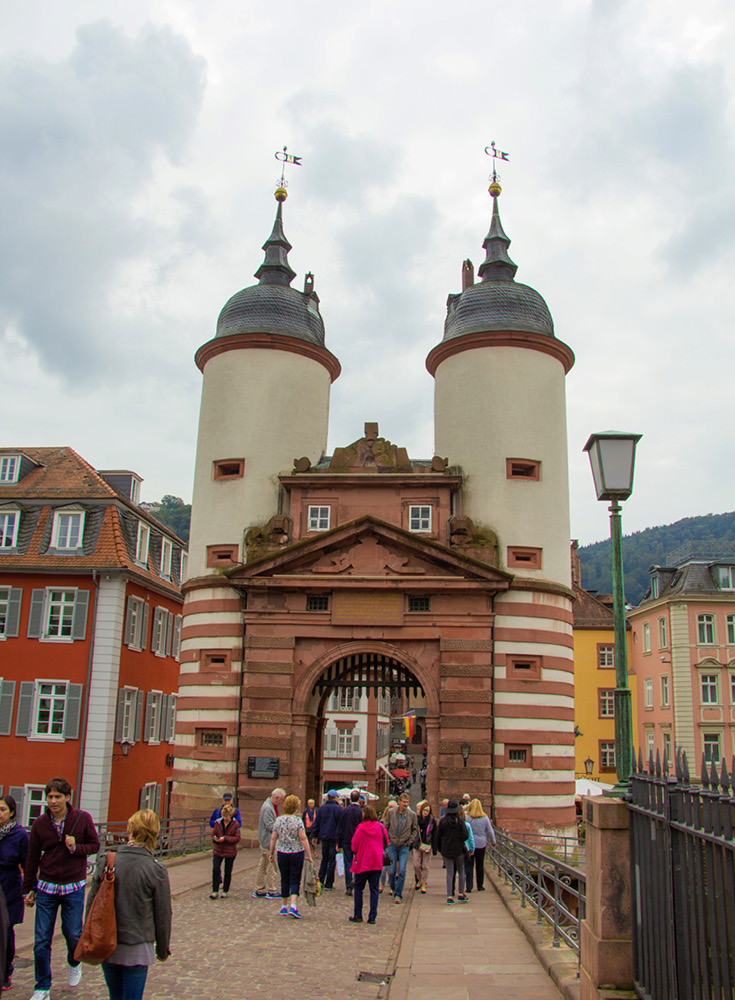 Guard Towers of the Old Bridge of Heidelberg