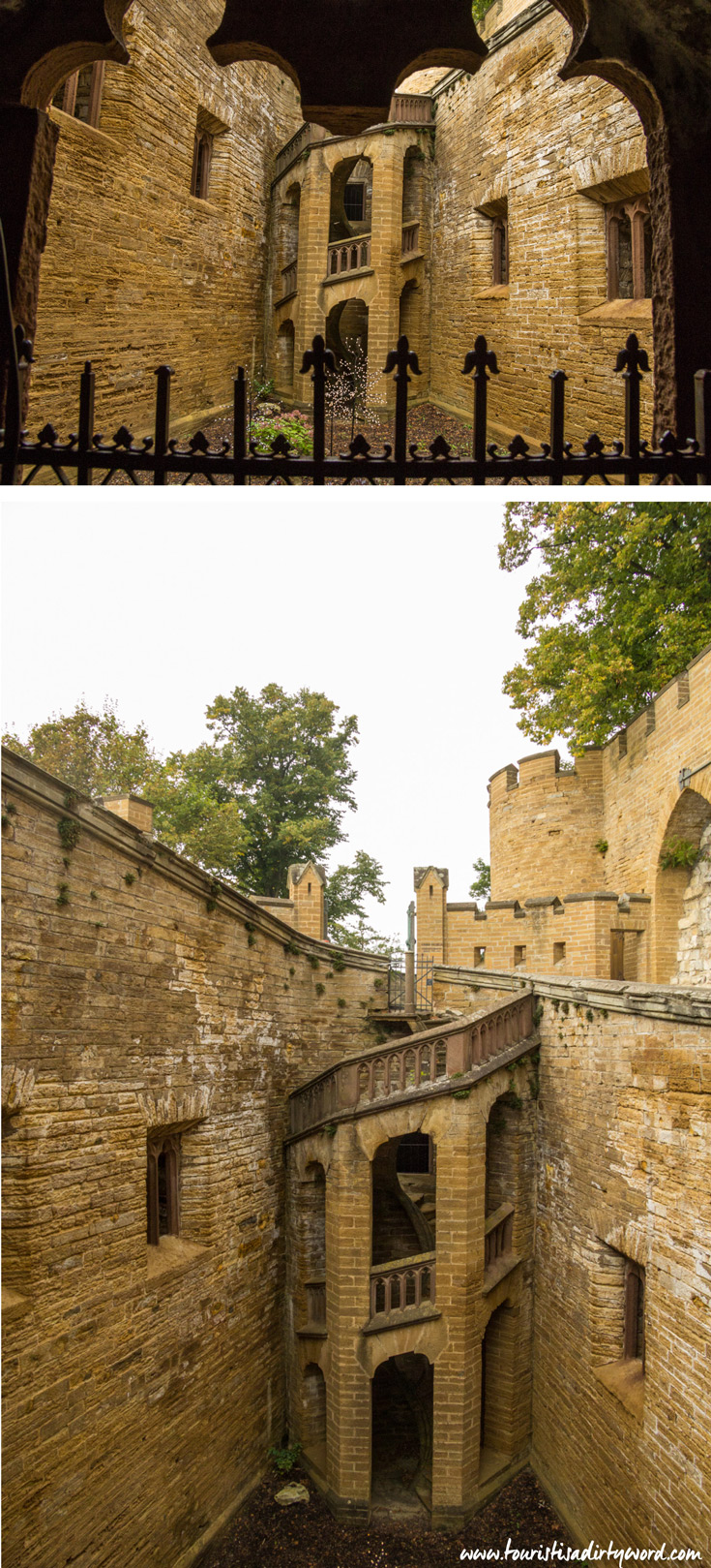 Ramp, interior courtyard of Burg Hohenzollern