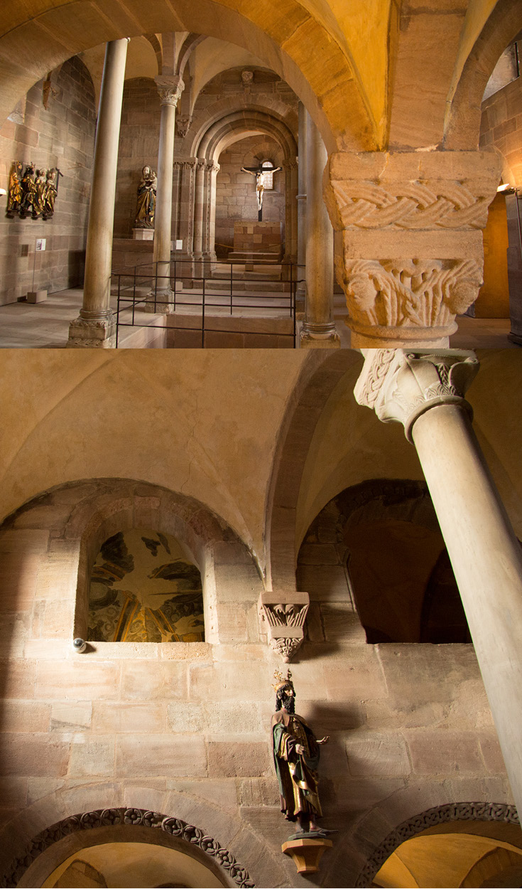 The Romanesque Double Chapel in the Imperial Castle of Nuremberg, Germany