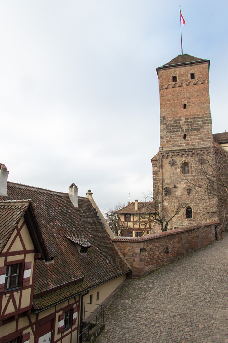 Heathen Tower and Stables from the Imperial Castle of Nuremberg, Germany