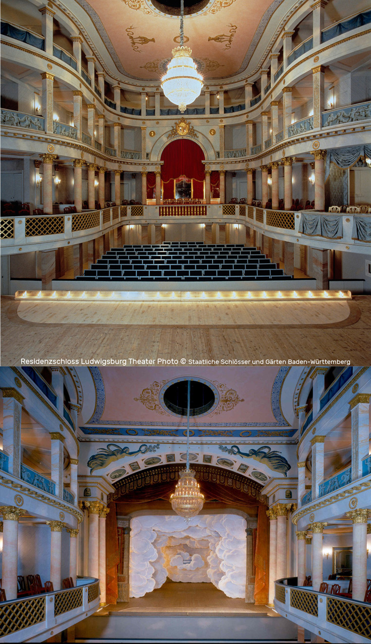 The Oldest Preserved Theater in Europe, built in 1758 | Residenzschloss Ludwigsburg | Photo by Staatliche Schlösser und Gärten Baden-Württemberg