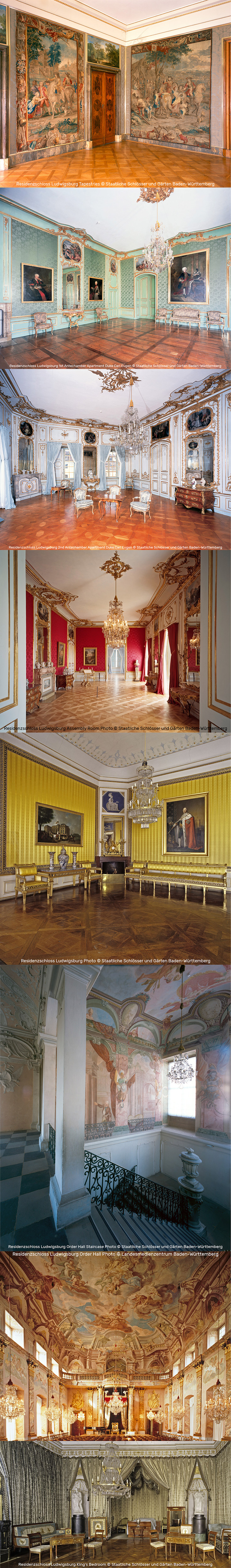  Baroque, Rococo, and Neoclassical Interiors in the Residenzschloss Ludwigsburg | Photos by Staatliche Schlösser und Gärten Baden-Württemberg & Landesmedienzentrum Baden-Württemberg