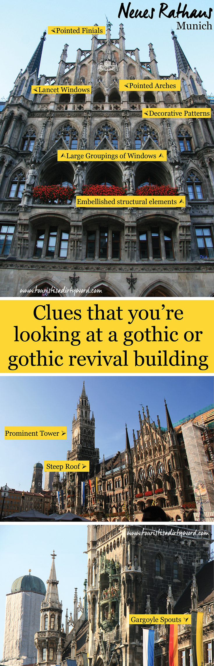 Clues that you're looking at a gothic or gothic revival building • Germany Travel Blog Tourist is a Dirty Word