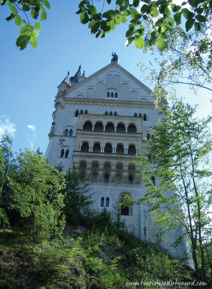 Neuschwanstein Castle Facade • Germany Travel Blog Tourist is a Dirty Word
