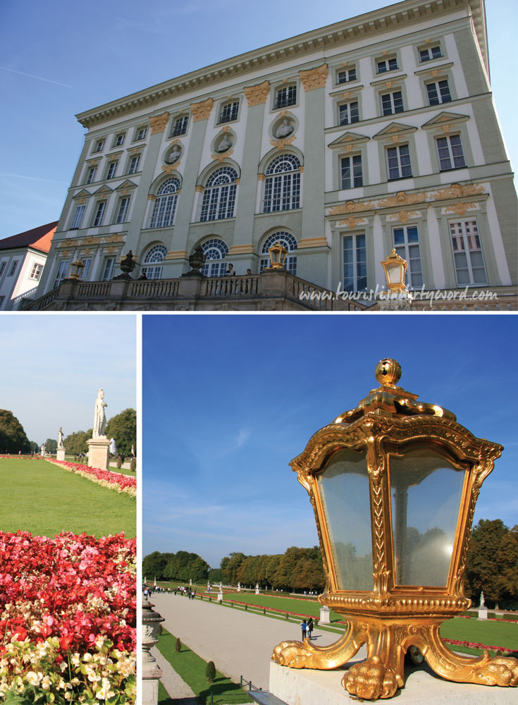 Nymphenburg Palace Flowers and Outdoor Lamps, Munich • Germany Travel Blog Tourist is a Dirty Word