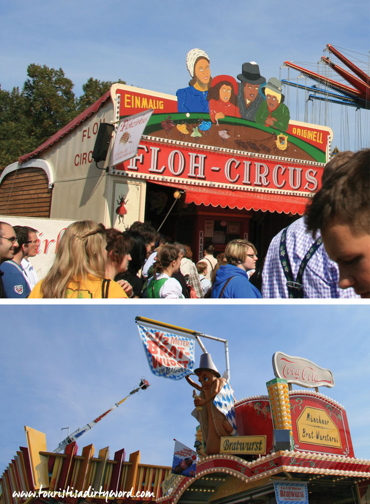 Munich Oktoberfest Food Vendors Outside Beer Tents