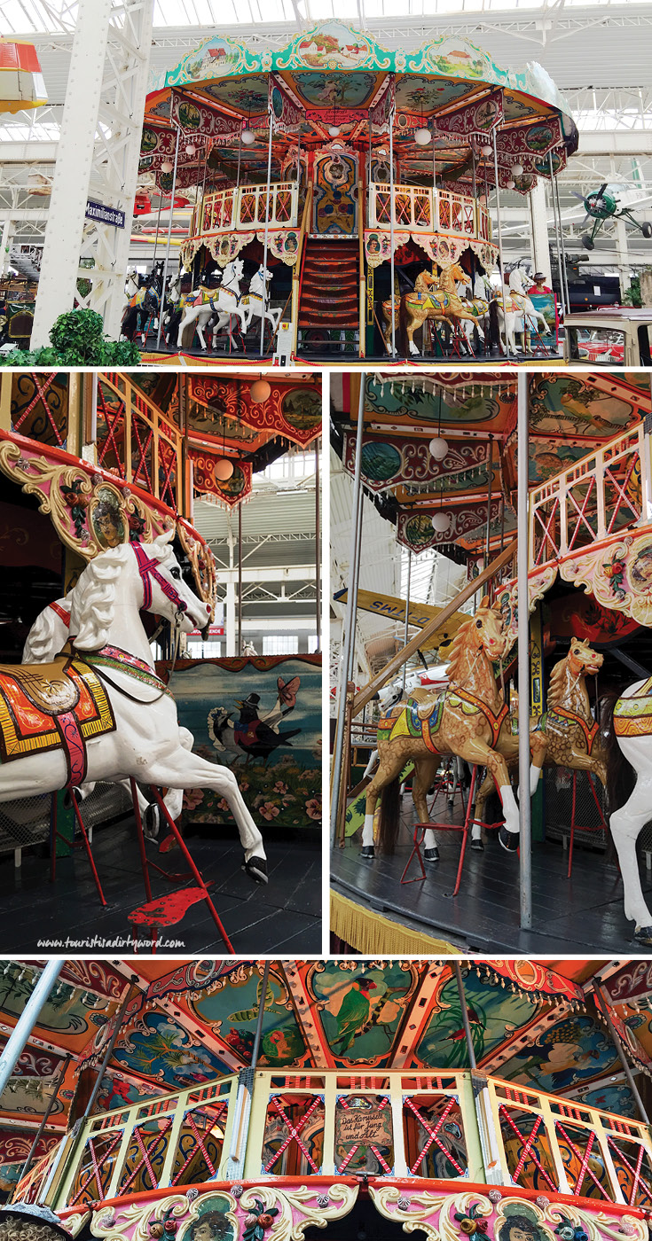 Technik Museum in Speyer has a functioning two-story carousel from the 1850s