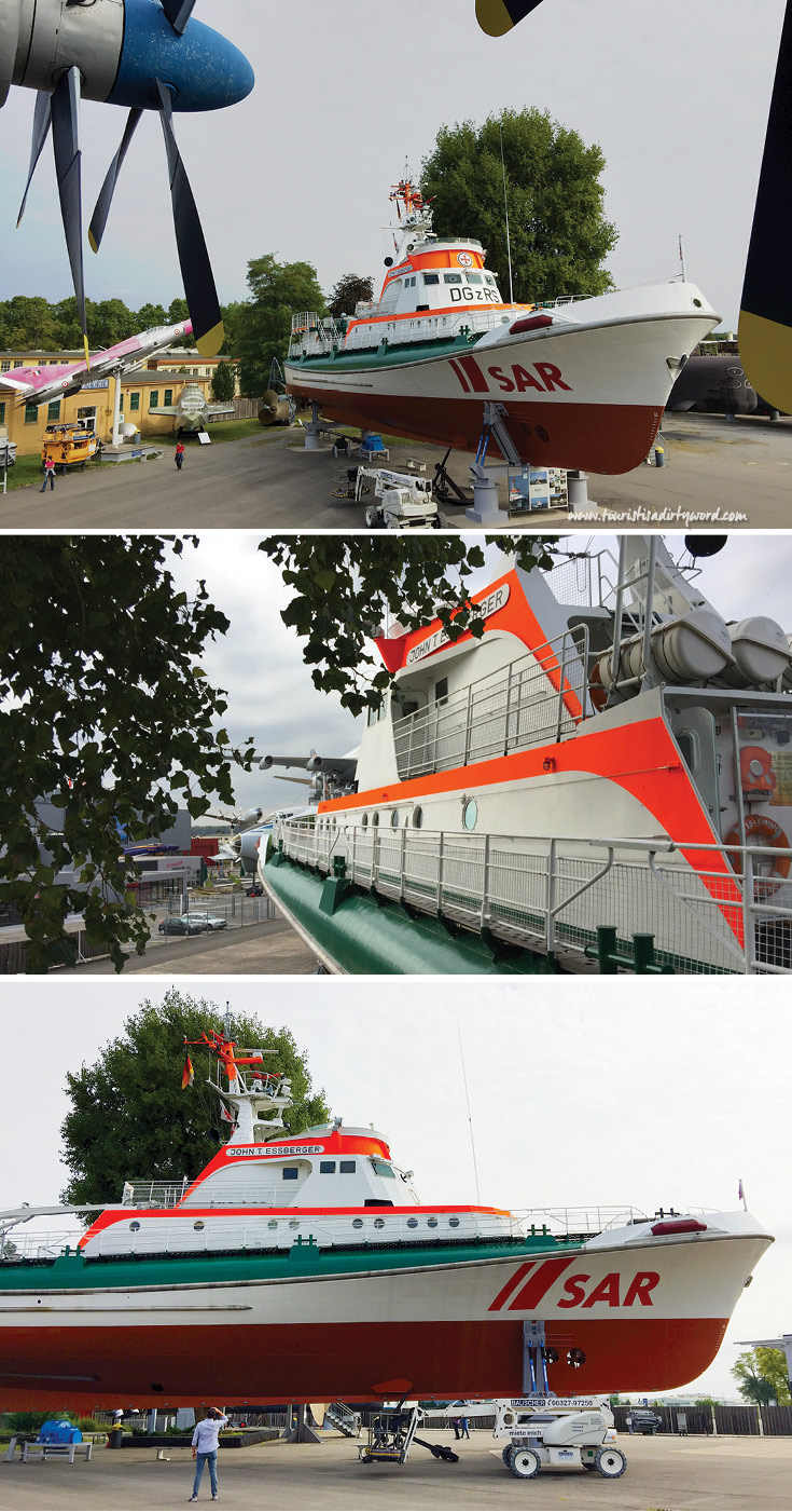 Climb aboard the rescue ship 'John T. Essberger' at the Technik Museum in Speyer, Germany