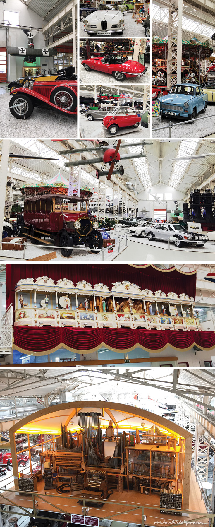 In the huge hall called “Liller Halle”, a factory building from 1913, you'll discover trains, planes, cars, carousels, and more.