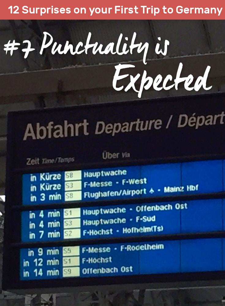 What will surprise you on your first trip to Germany? Punctuality is expected.