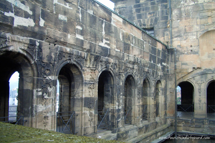 The inner courtyard of the Porta Nigra, Trier