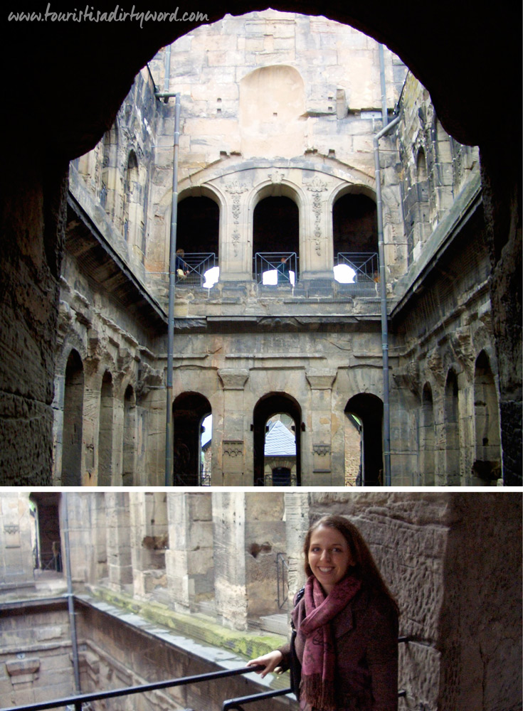 The inner courtyard of the Porta Nigra, Trier