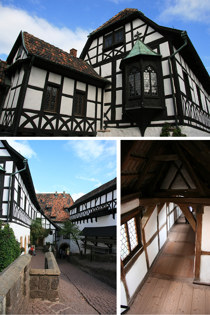 Wartburg Vogtei (castle bailiff lodge) has a copy of the late Gothic oriel on the South Side. The Vogtei is where you'll find Martin Luther's room.