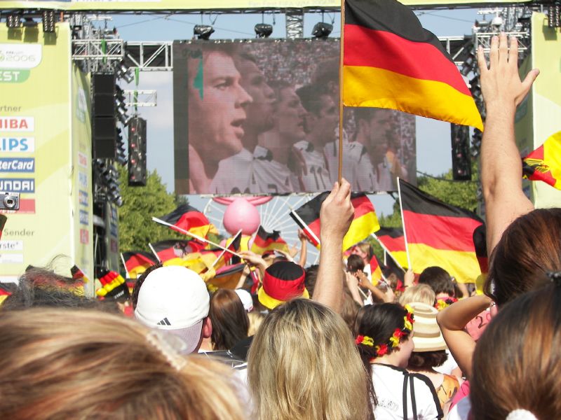 2006 World Cup in Berlin, photo by Alexander Husing, flickr user azrael74 with Attribution 2.0 Generic 